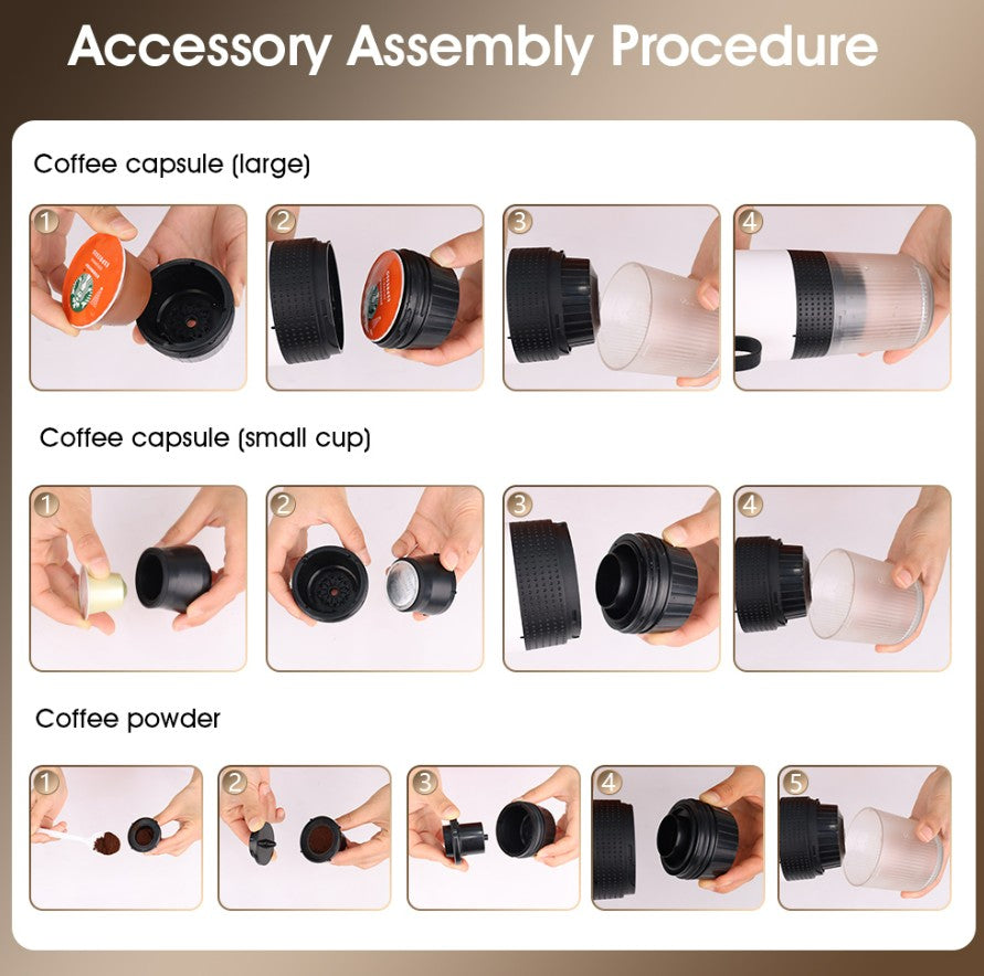 Portable Capsule Coffee Machine - Black_4