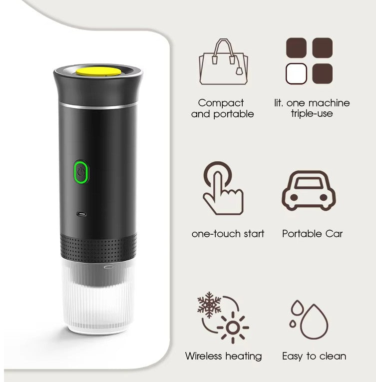 Portable Capsule Coffee Machine - White_1